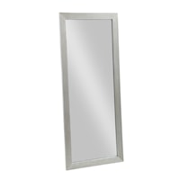 Large Floor Mirror with Silver Frame
