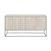 Contemporary 4-Door Sideboard with Removable Shelves