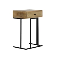 Industrial 1-Drawer End Table