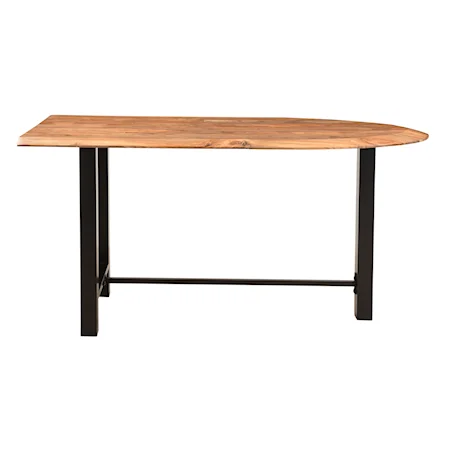 Industrial Solid Wood Dining Table