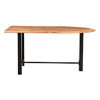 Industrial Solid Wood Dining Table
