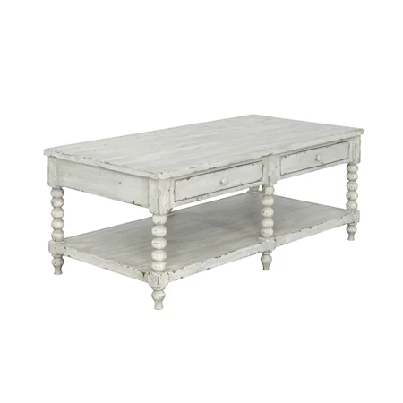 Farmhouse 2-Drawer Cocktail Table