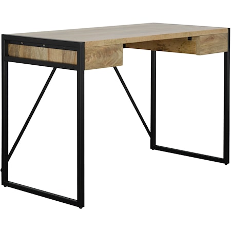 Industrial 2-Drawer Desk