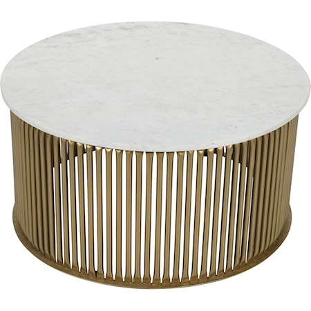Contemporary Coffee Table with Marble Top