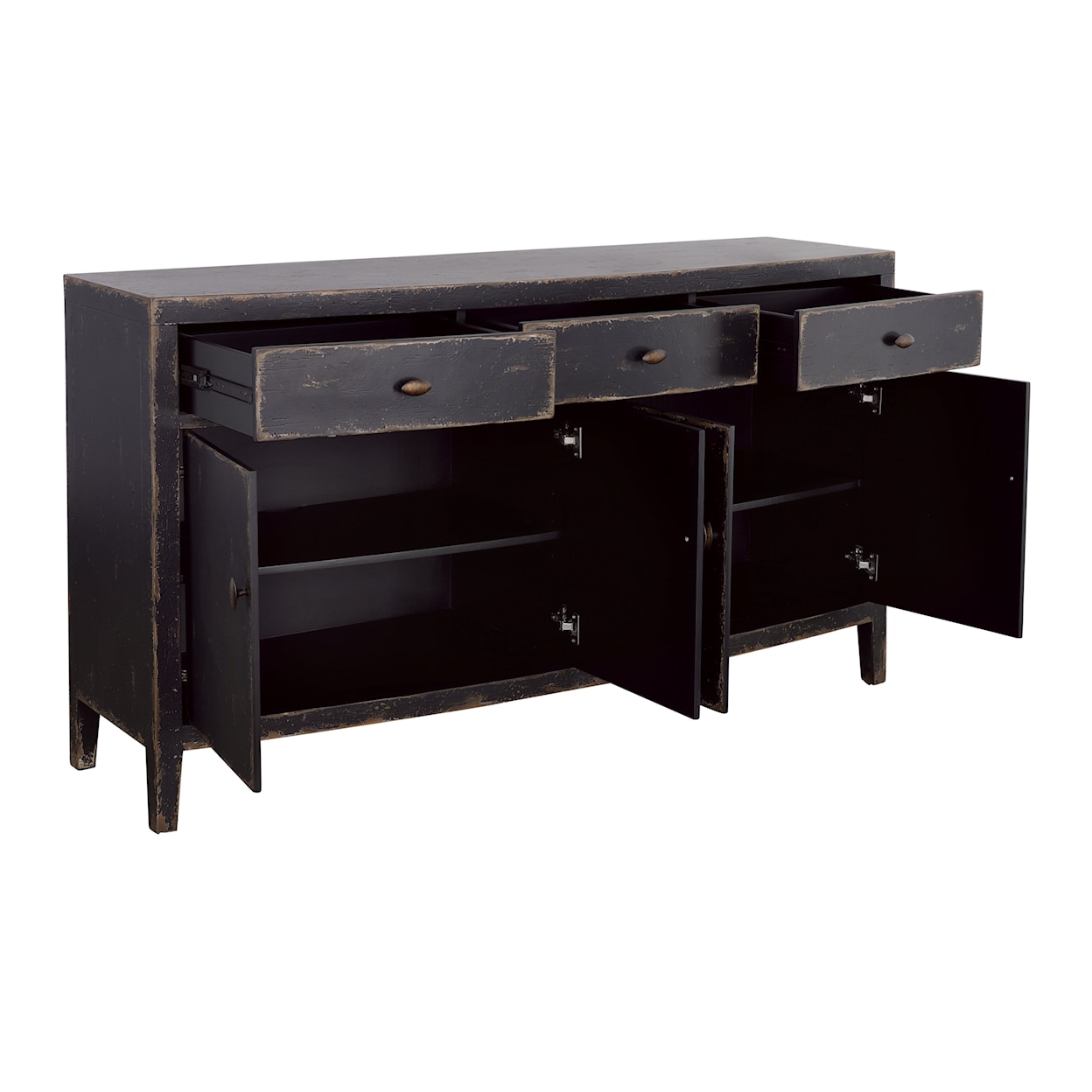 Coast2Coast Home Coast to Coast Imports Four Door Three Drawer Credenza