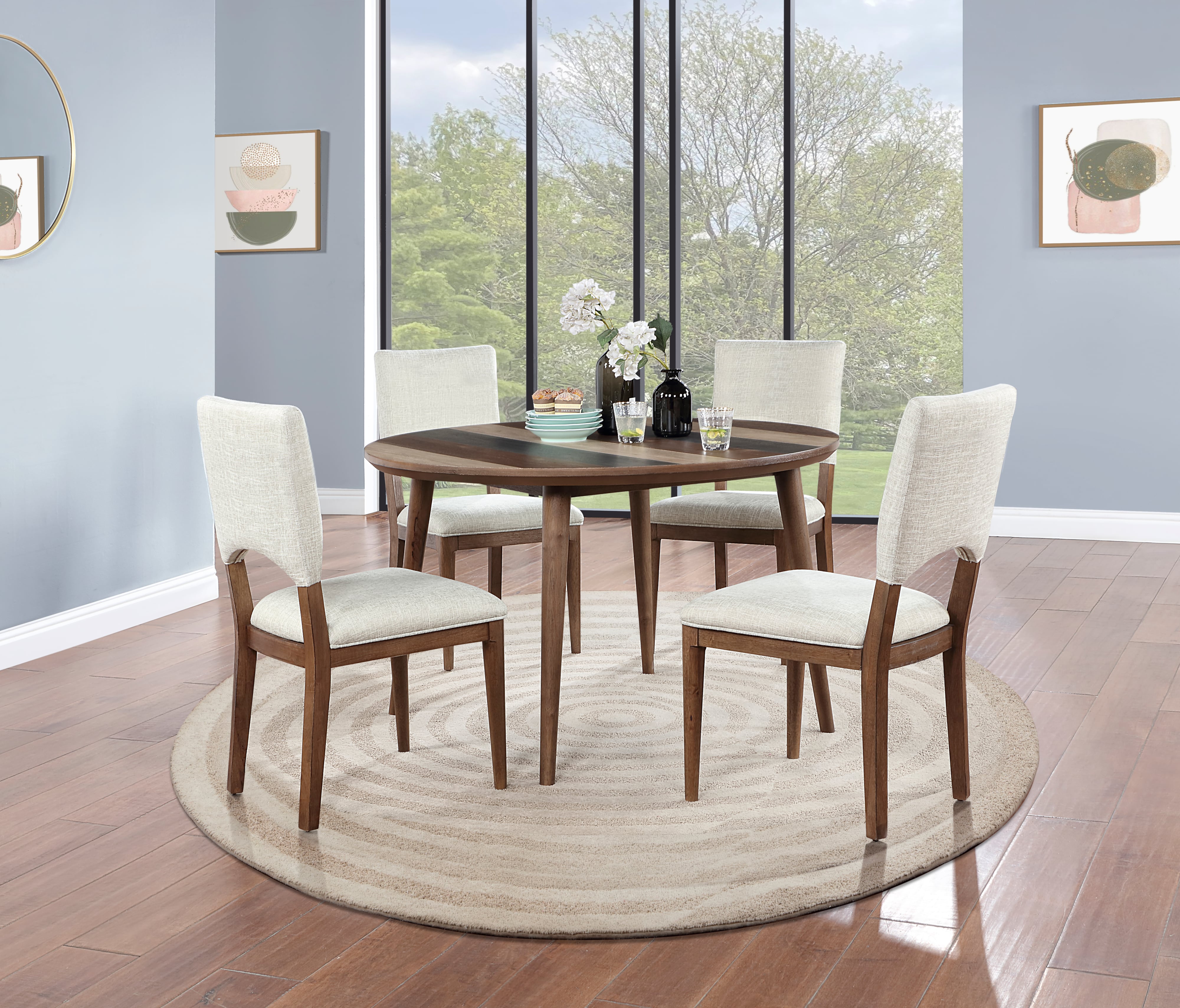 Coast2Coast Home Wellington Round 95476 Transitional Round Dining Table