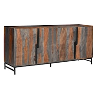 Transitional 4-Door Credenza