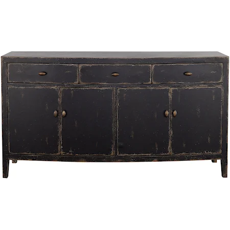 Four Door Three Drawer Credenza