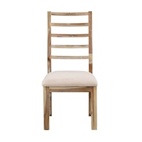 Rustic Dining Chair with Slat Back
