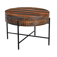 Industrial Storage Cocktail Table