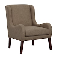 Transitional Accent Chair with Removable Seat Cushion