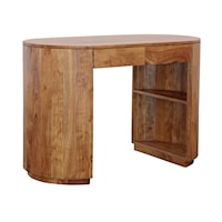 Transitional Writing Desk with Hidden Shelves