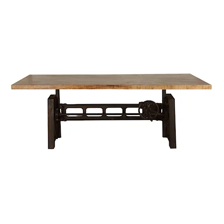 Industrial Adjustable Height Dining Table