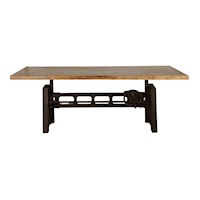 Industrial Adjustable Height Dining Table