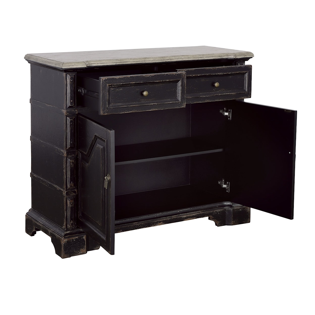 C2C Coast to Coast Imports Two Door Two Drawer Cabinet