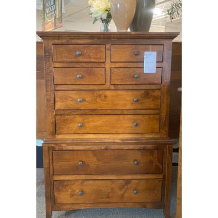 8-Drawer Chest on Chest