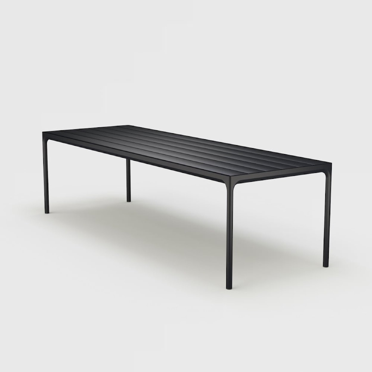HOUE Outdoor Tables Four Black 106 Inch Outdoor Dining Table