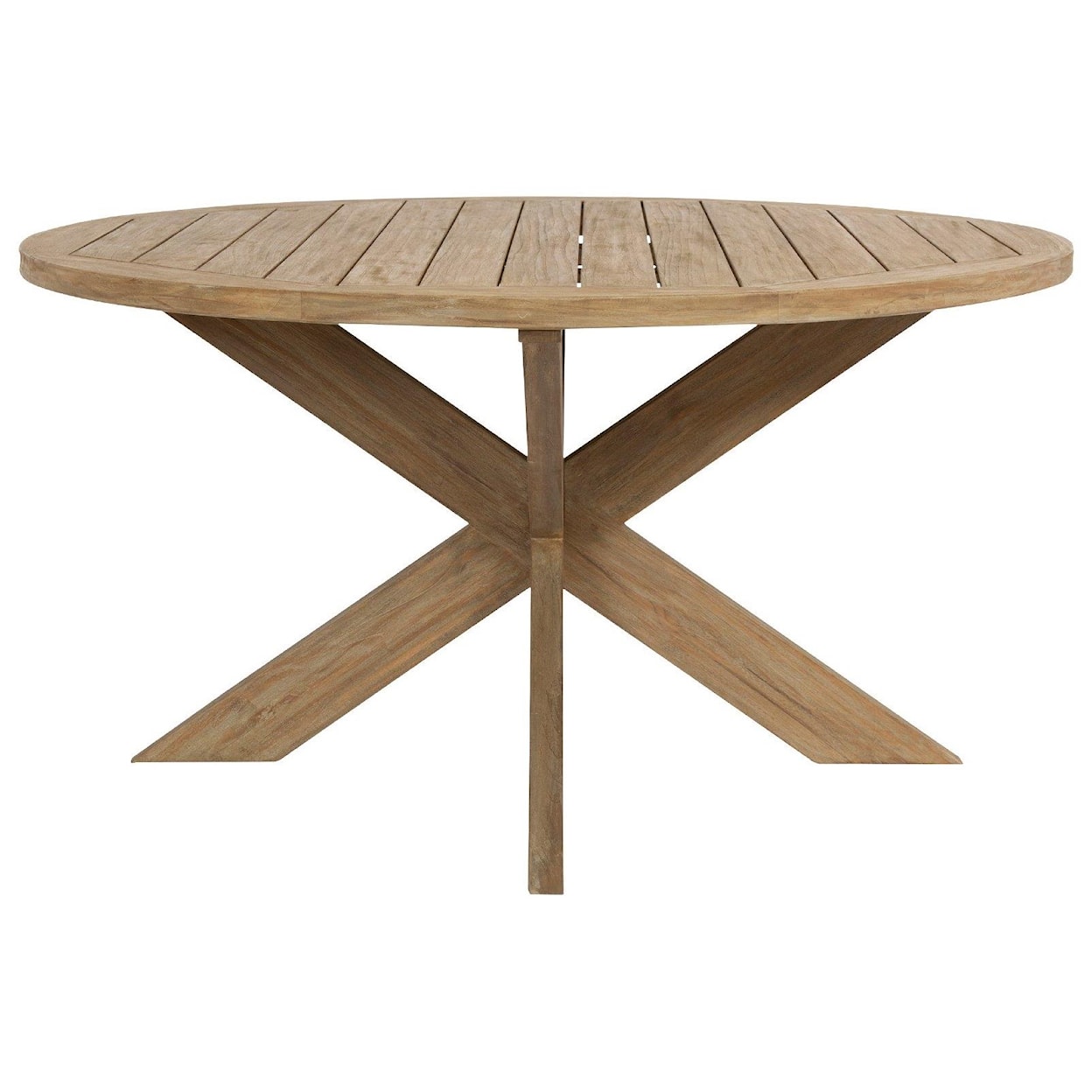 Sunset West Coastal Teak Outdoor Round Dining Table