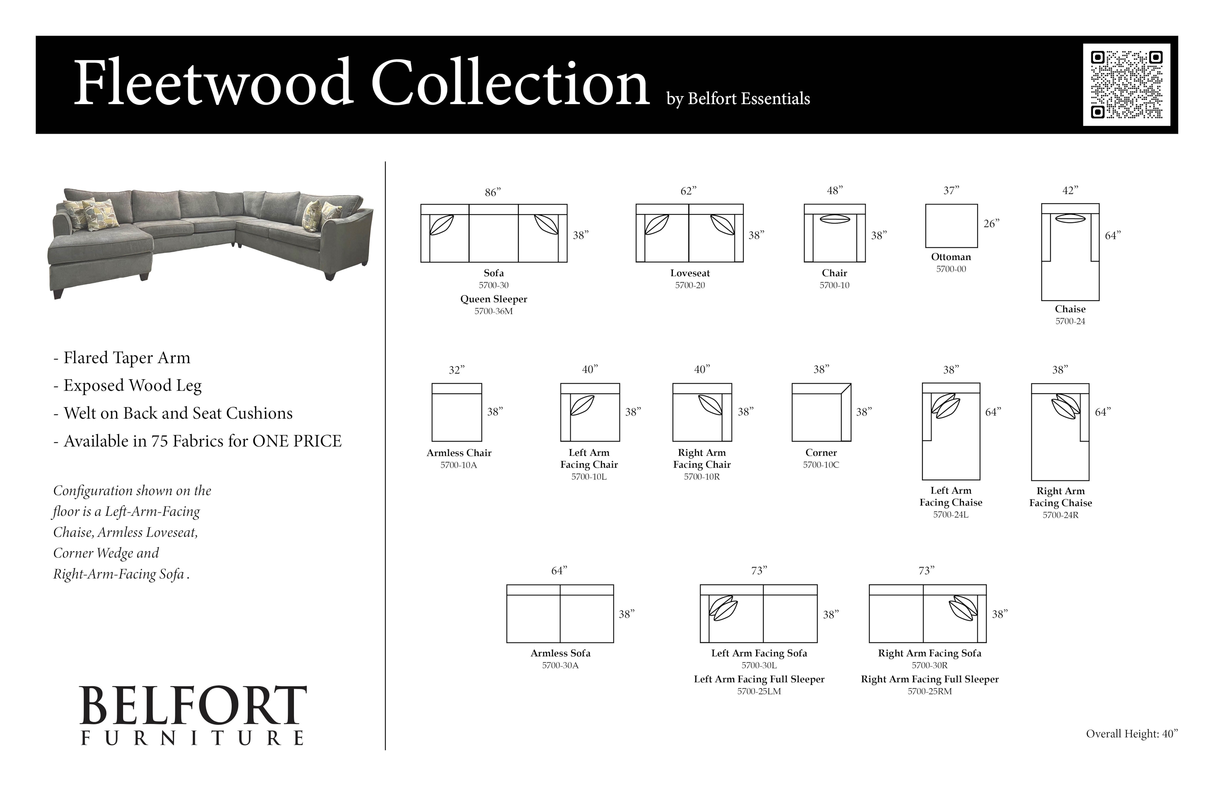 Belfort Essentials Fleetwood Sectional