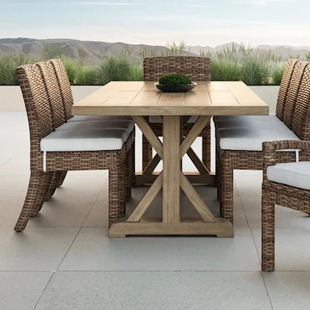 Modern 9-piece Outdoor Dining Set
