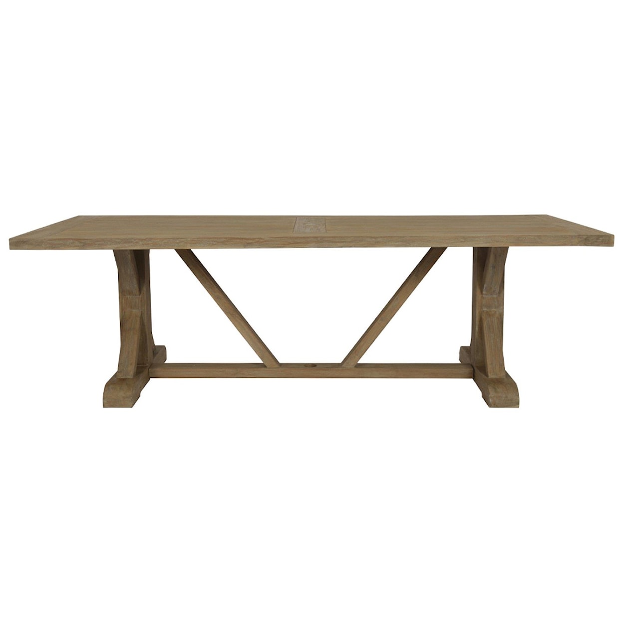 Sunset West Coastal Teak Coastal Teak 94 Inch Outdoor Dining Table