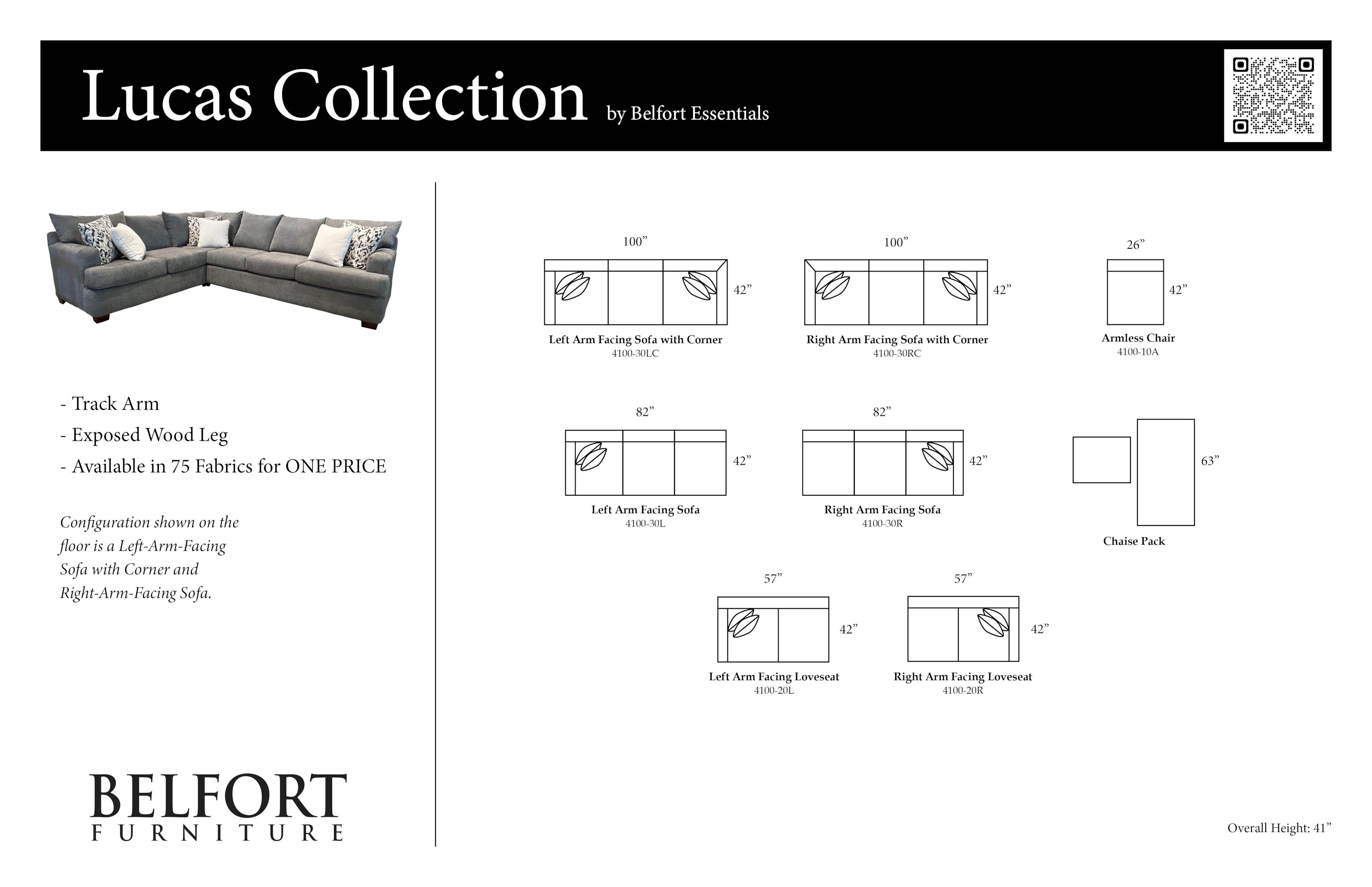 Belfort Essentials Lucas Sectional