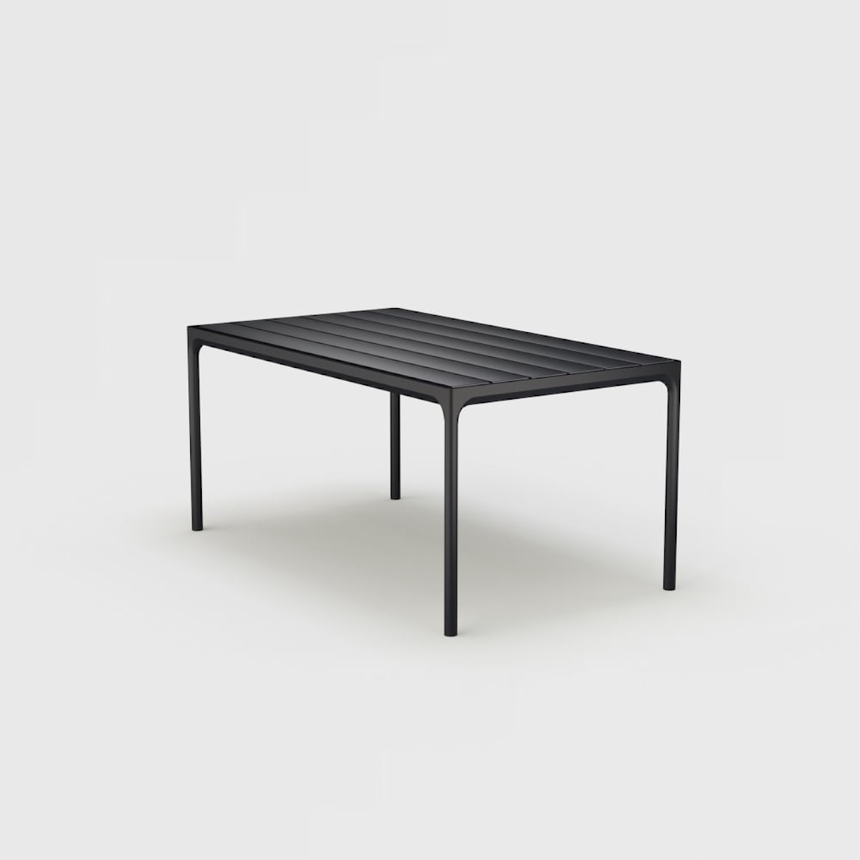 HOUE Outdoor Tables Four Black 62 Inch Outdoor Dining Table