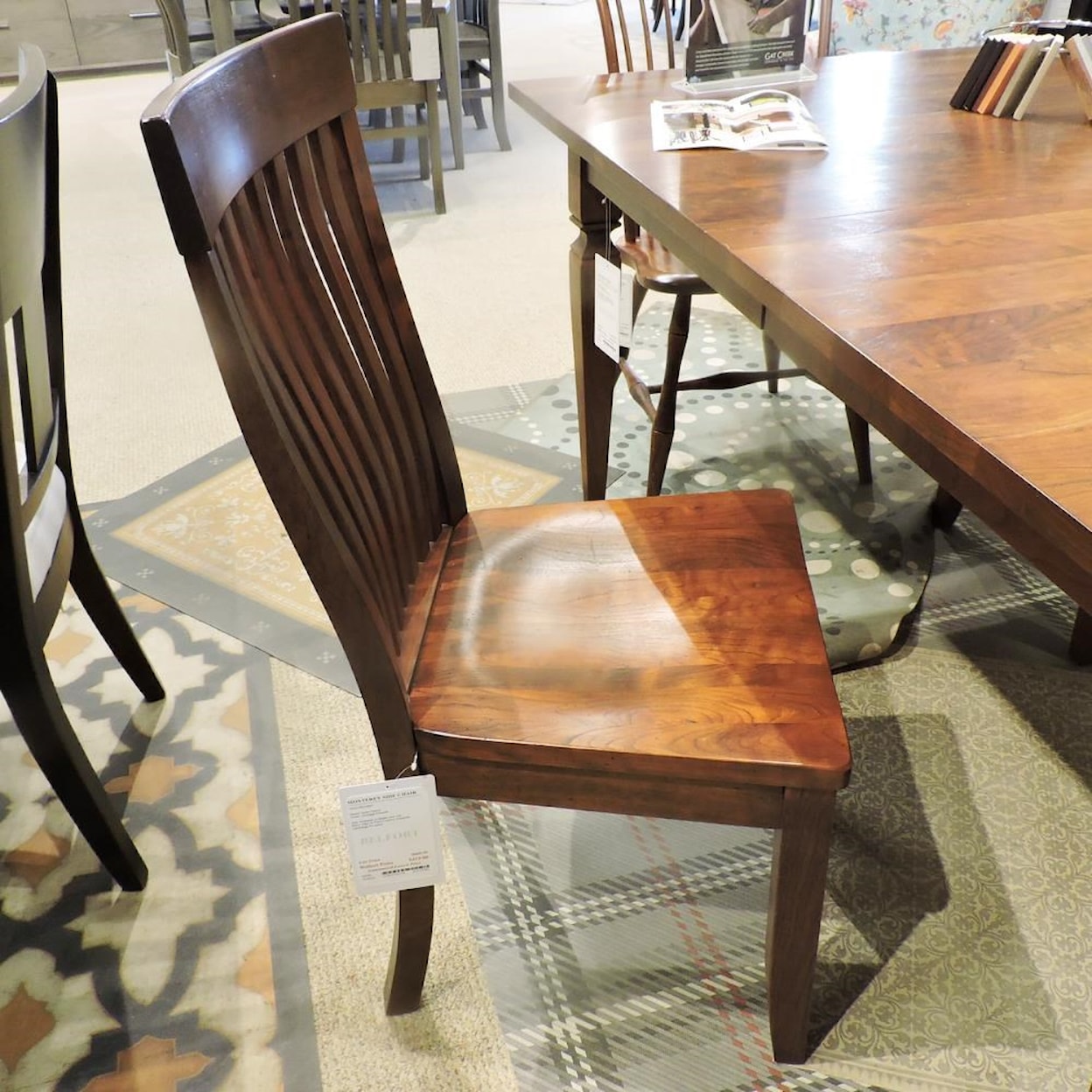 Gat Creek Dining Monterey Side Chair with Wooden Seat