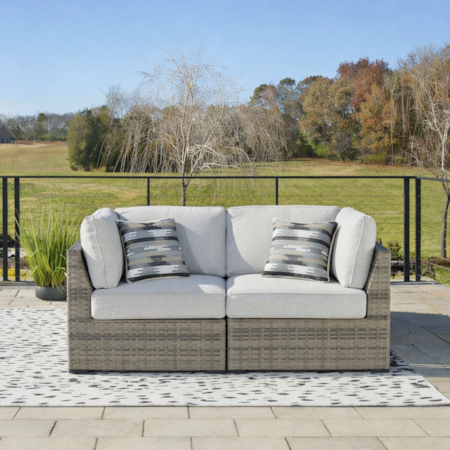 Outdoor Pair of Corner Chairs