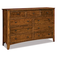 Traditional 9-Drawer Dresser