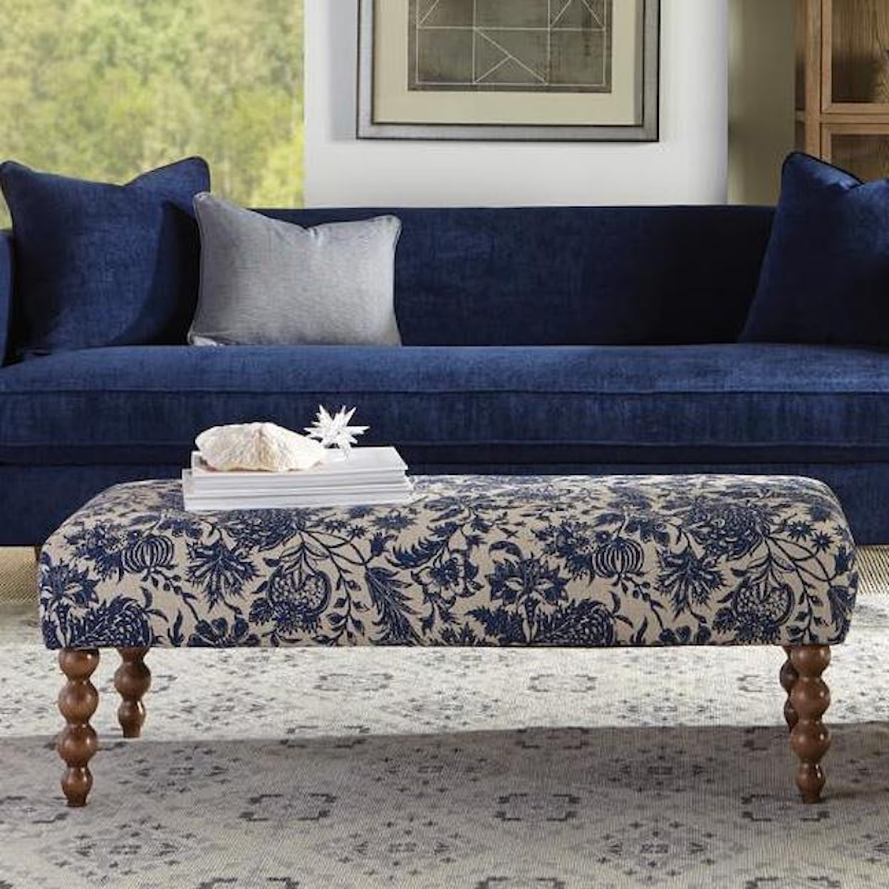 Rowe Chairs and Accents Crosby Bench Ottoman