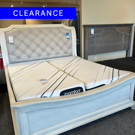 King Upholstered Sleigh Bed