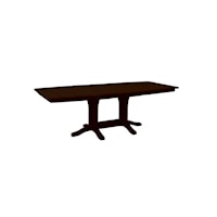 Customizable Solid Wood Millsdale Rectangular Dining Table with Trestle Base