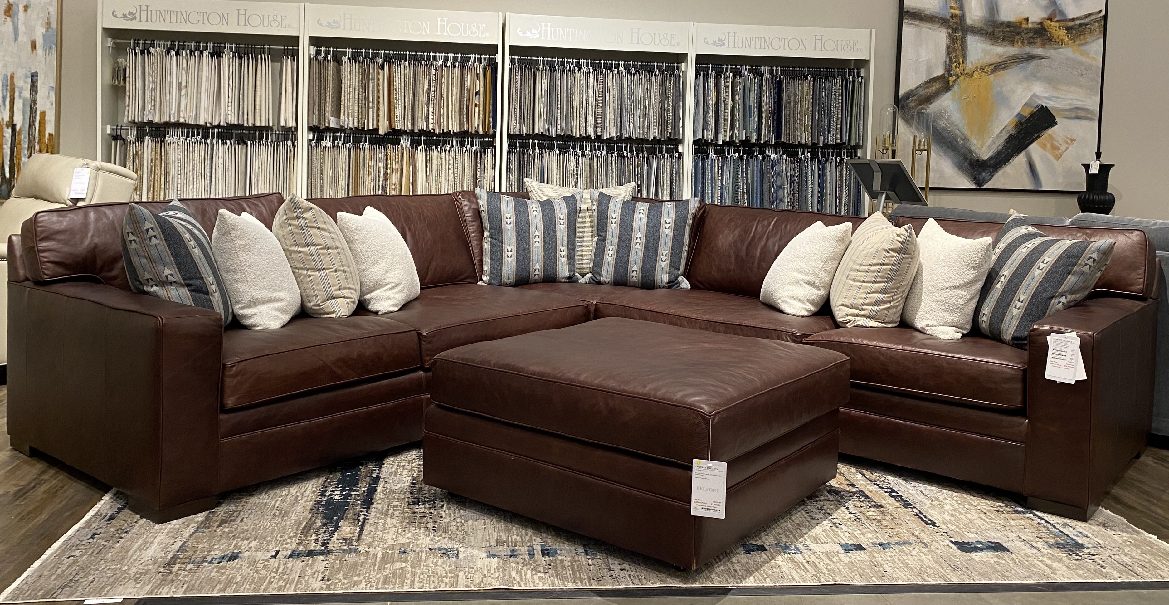 Leather Sectional