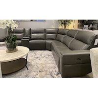 Leather Power Sectional