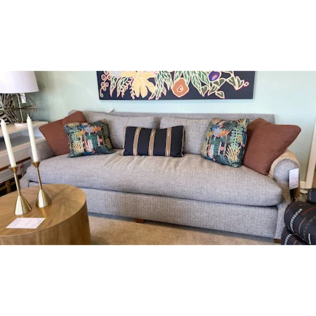 Contemporary 110'' Sofa with Bench Cushion