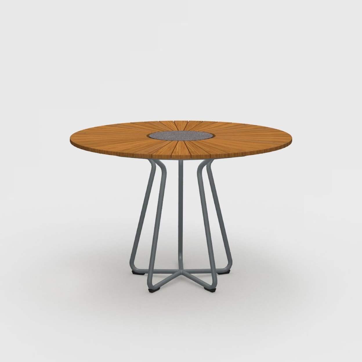 HOUE Outdoor Tables Circle Bamboo Dining Table