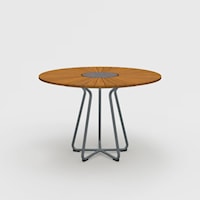 Circle Bamboo Dining Table