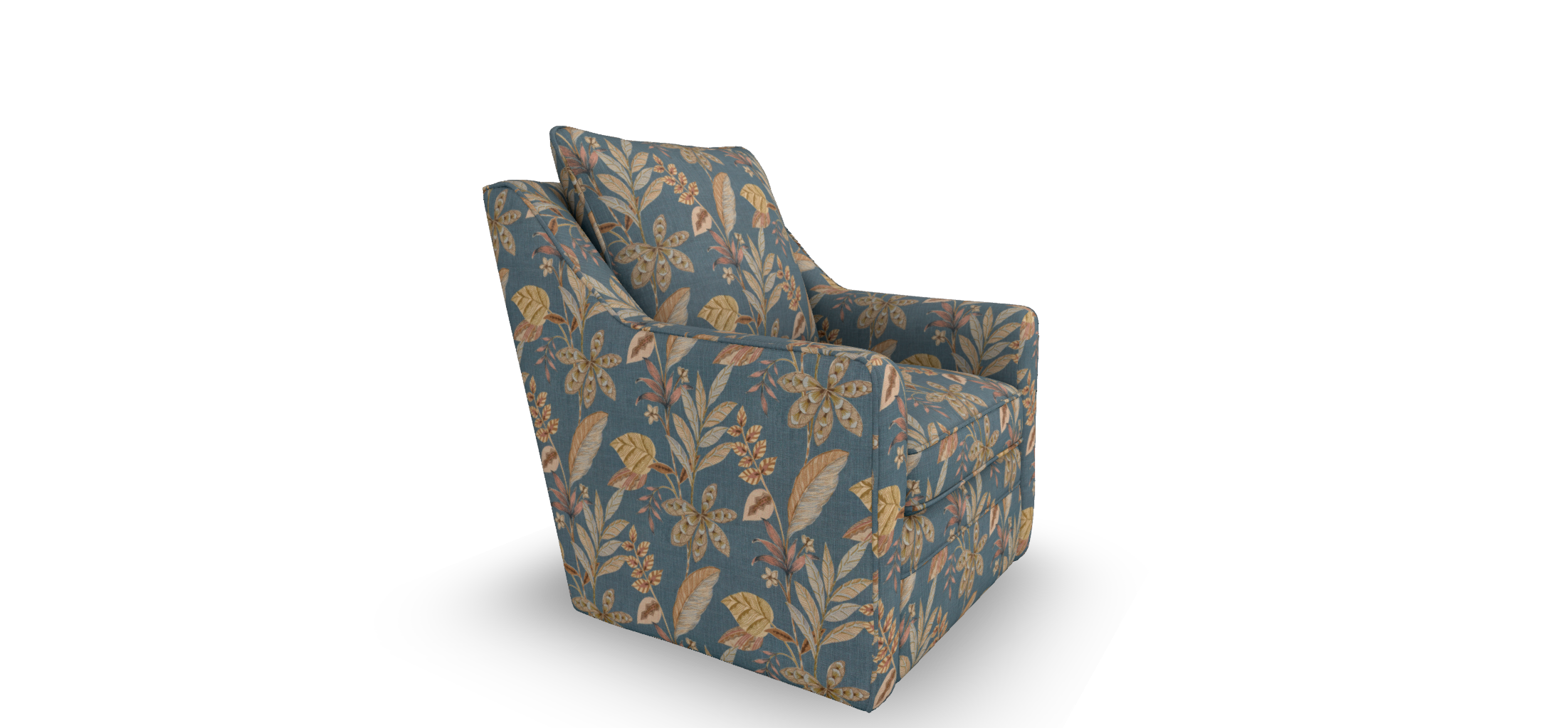 Pillow-Back Swivel Chair