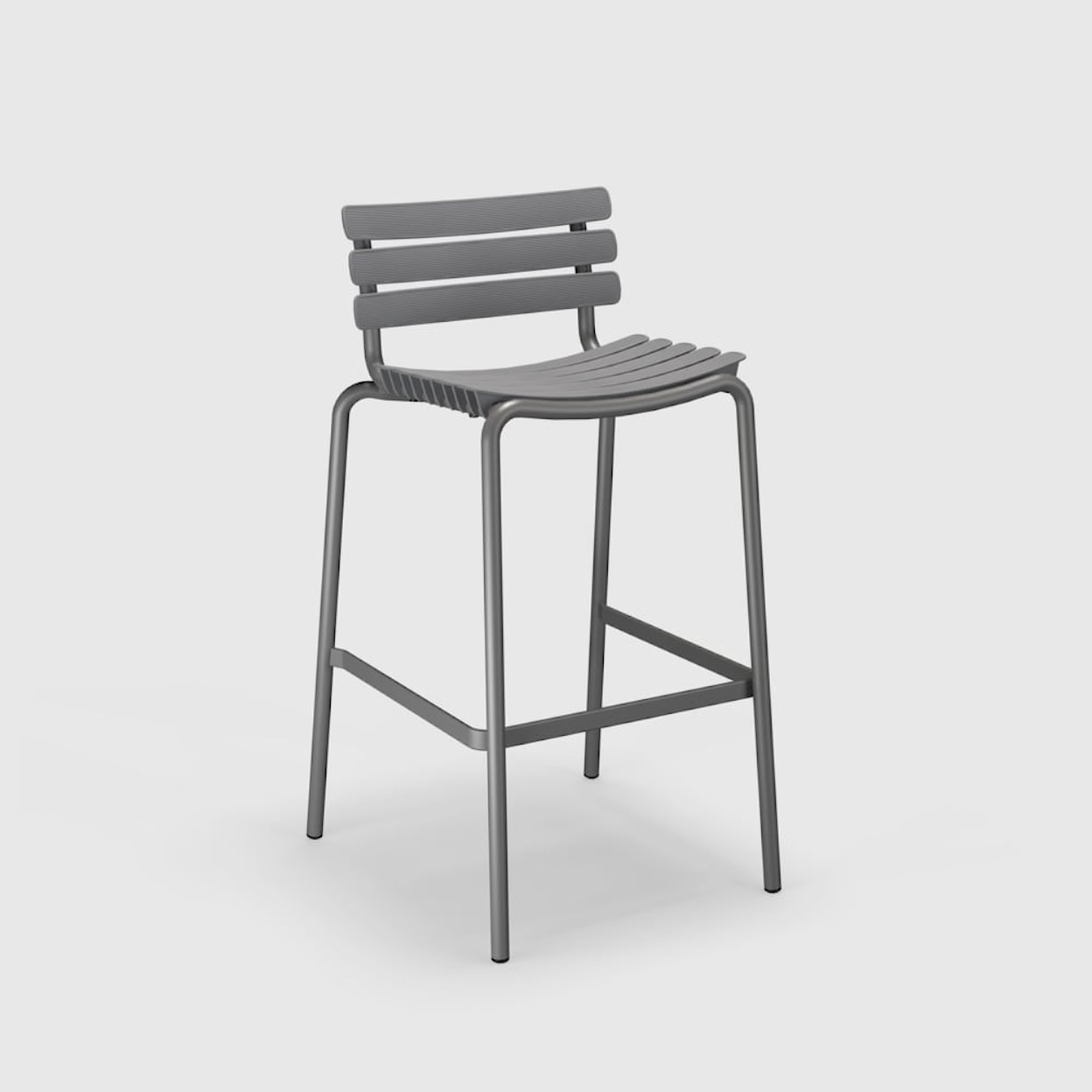 HOUE Outdoor Chairs and Bar Stools Recplis Grey Outdoor Bar Stool