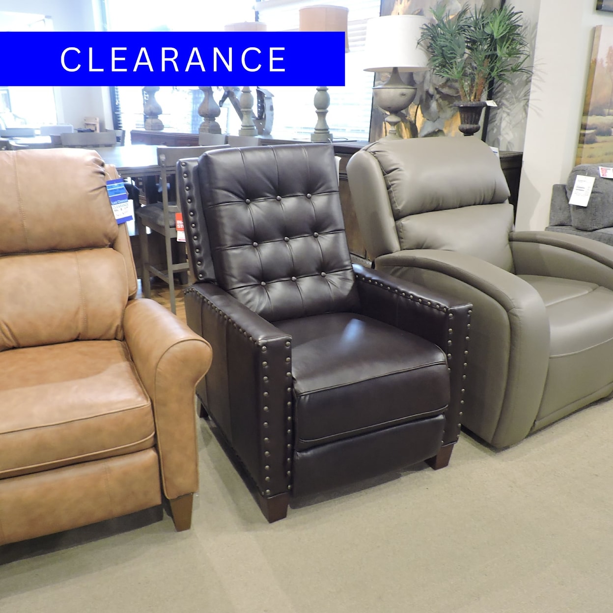 Miscellaneous Clearance Leather Recliner