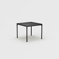 Four Black Outdoor Dining Table