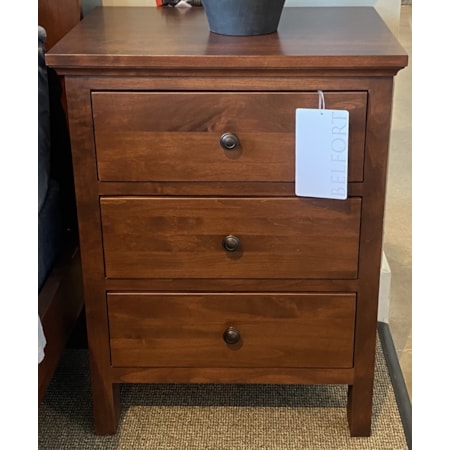 3-Drawer Nightstand - Wide