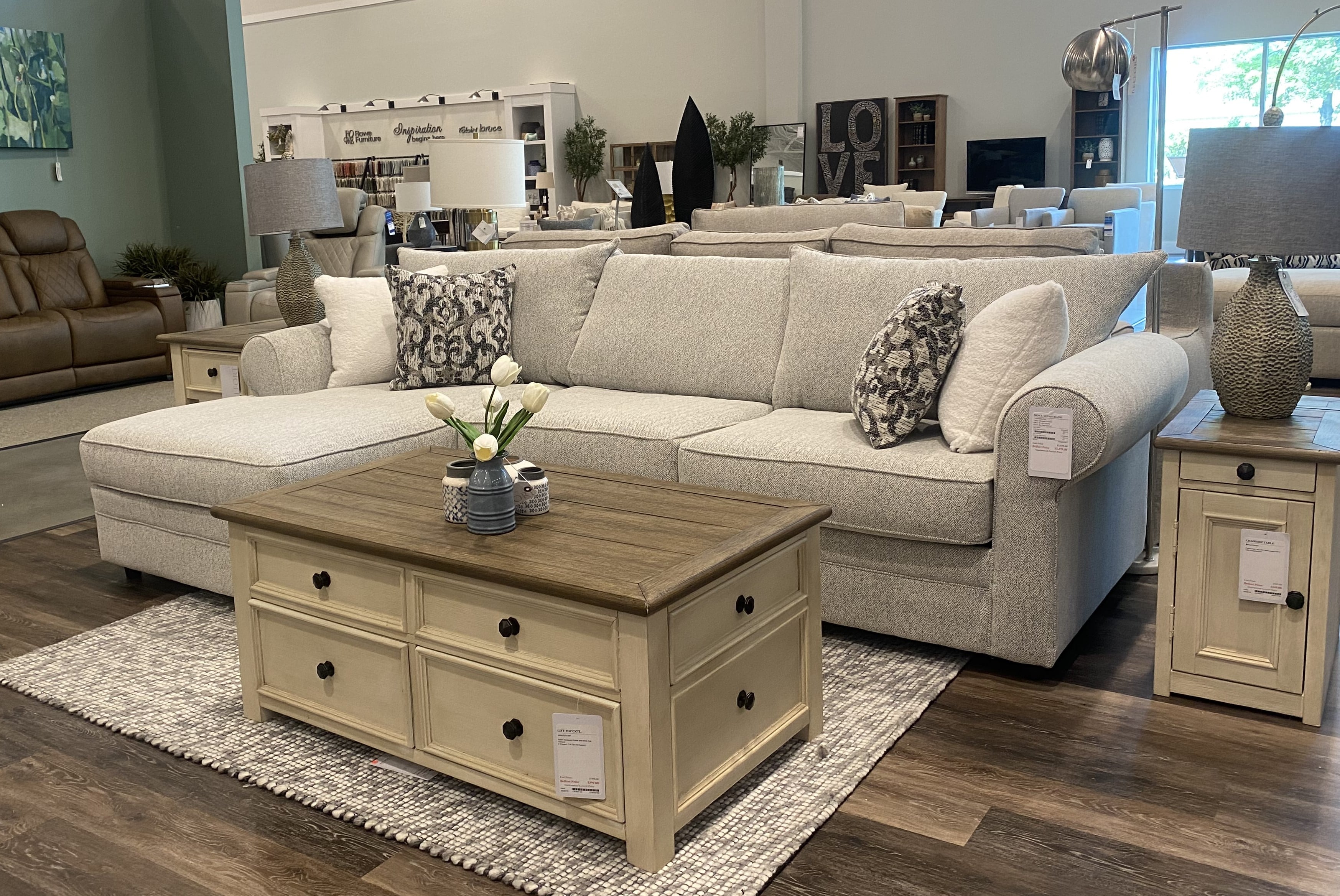 Belfort Essentials Monticello Sofa Chaise