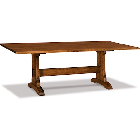 42x96 Signature Solid Top Trestle Table