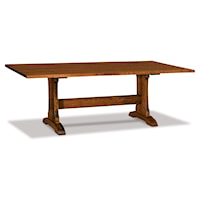 Traditional 42x84 Signature Solid Top Trestle Table