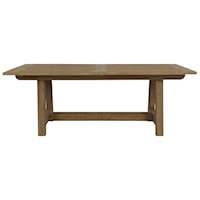 Teak 79-118 Inch Outdoor Dining Table With Leaf Extension
