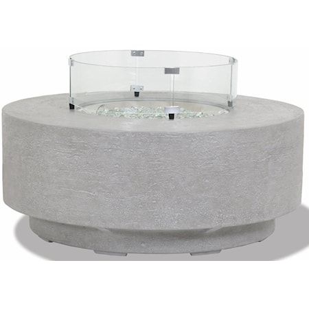 Gravelstone Round Outdoor  Fire Table