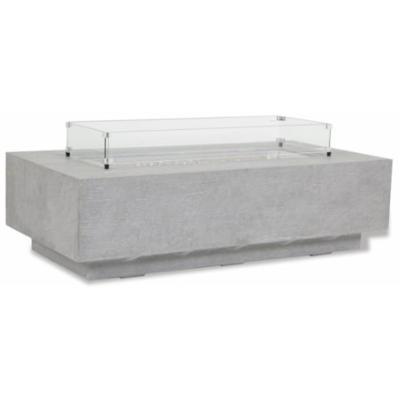 Gravelstone Rectangular Outdoor Fire Table