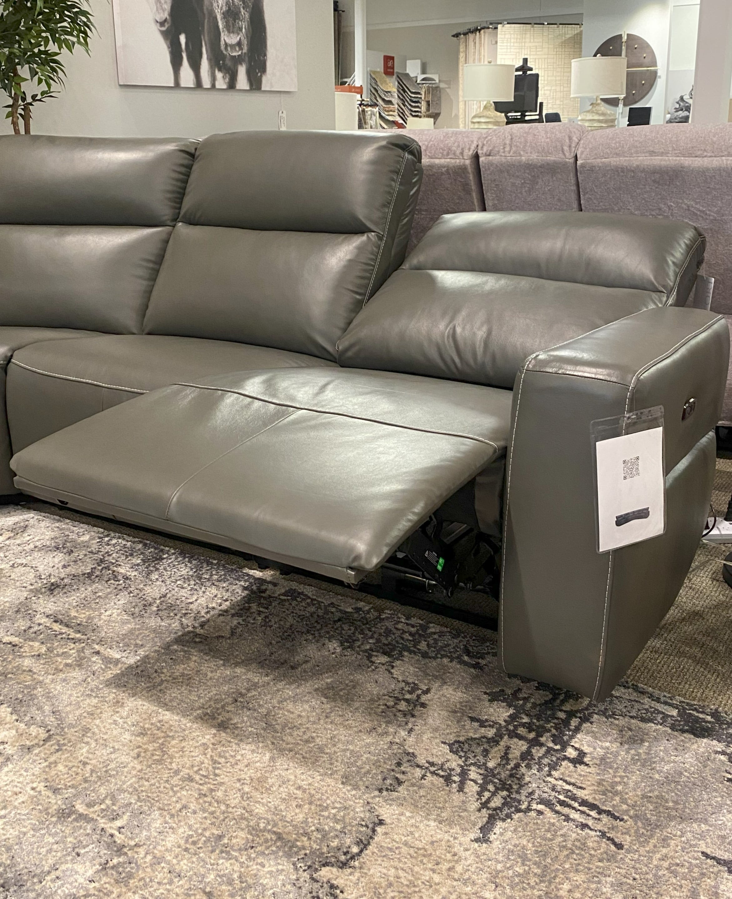 Urban Evolution 6033 Leather Power Sectional